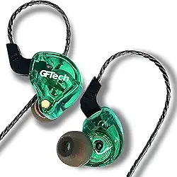 Fone In Ear Monitor de Áudio Retorno de Palco com Isolamento Acústico Alta Definição - GFTech (Verde)