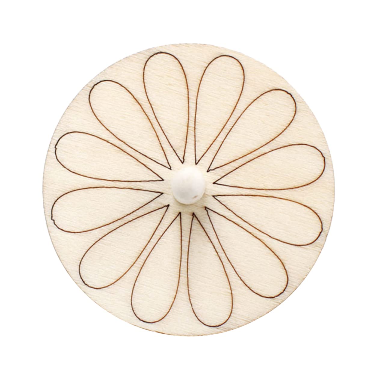 BELLIFFY 10pcs Gyroscopes en Bois Inachevés pour Garçon et Filles, Jouets DIY Classiques en Bois Beige, Favorisent Créativité et Cognition, pour Loisirs Créatifs