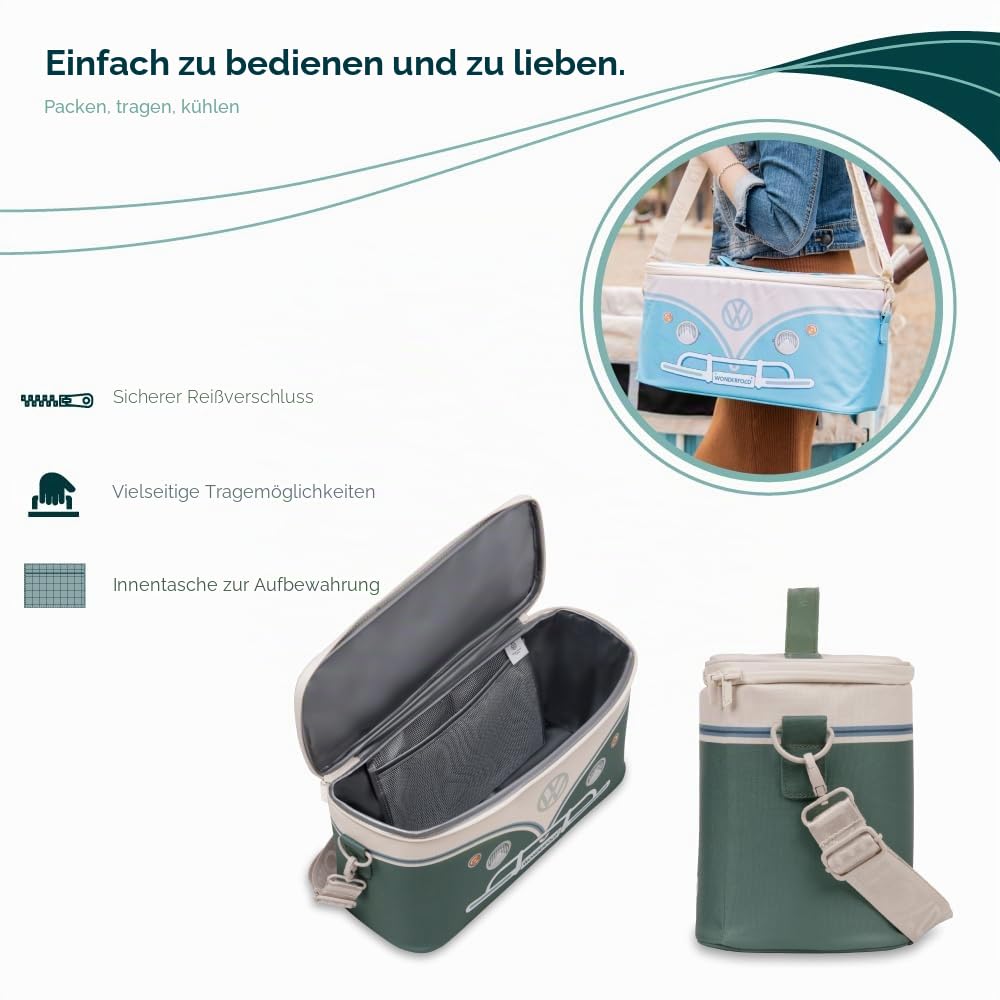 WONDERFOLD VW Parents Konsole Kinderwagen Organizer mit Getränkehalter Wickeltasche Buggy