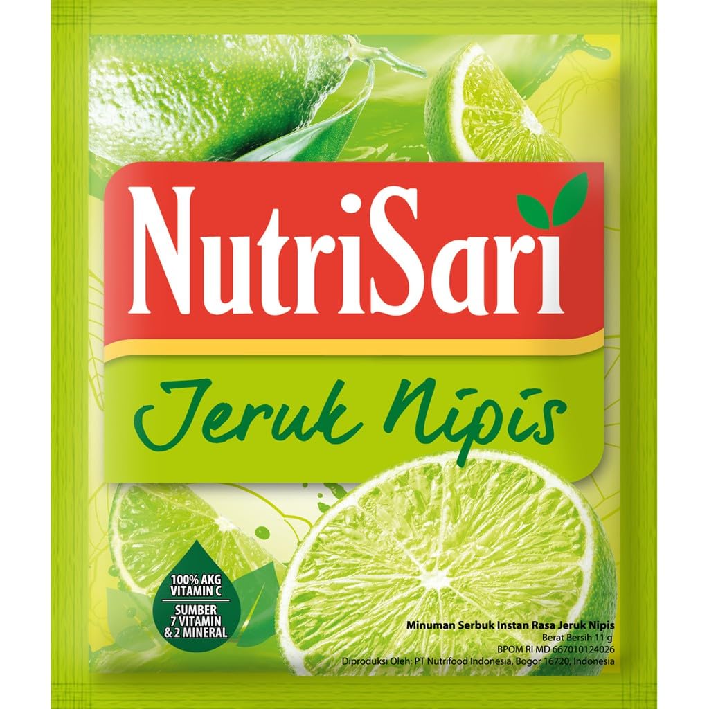 Amazon.com : NutriSari Jeruk Nipis Lime Instant Drink Powder 10-ct