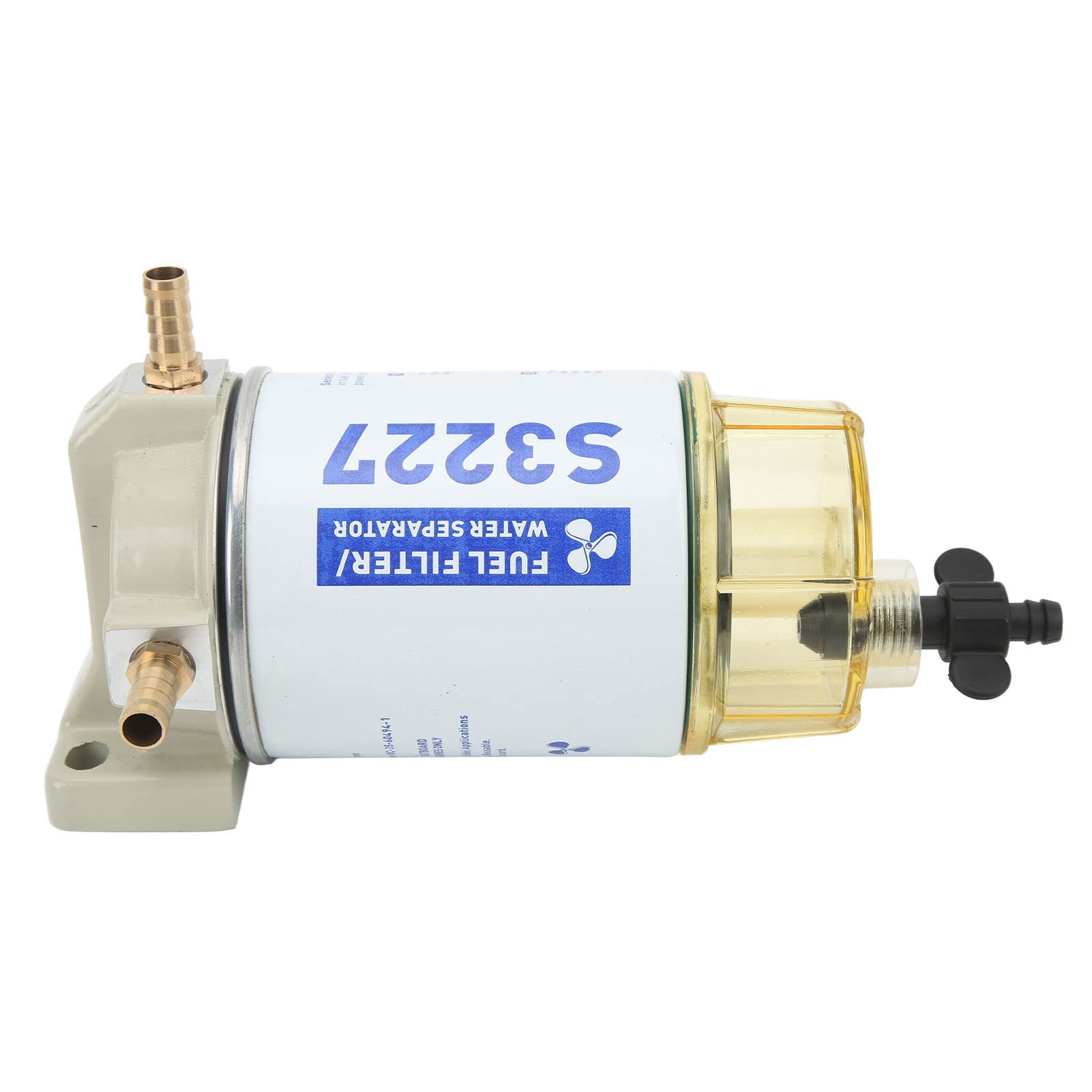 Separatore d'acqua per olio marino Filtro per la separazione dell'acqua del carburante Accessori fuoribordo Sostituzione Guscio in lega di alluminio durevole per motoscafi