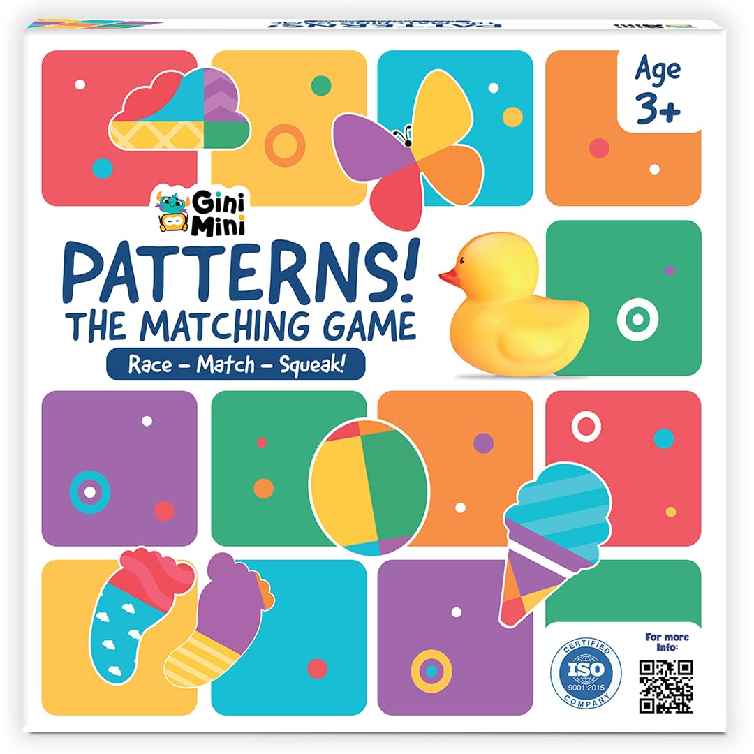 Pattern! The Matching Activity Set for Kids 3 4 5 | Fast-Paced Shape Spotting Game with Buzzer | Fun Preschool Educational Toy for Focus, Attention & Visual Recognition | Party Game Gift-image-44