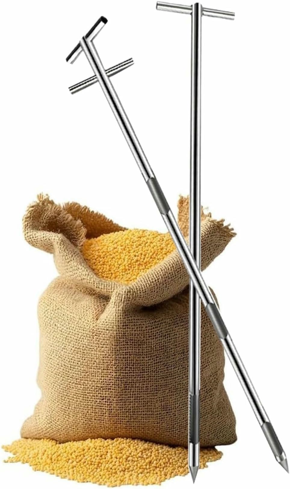 Sonde d'échantillonnage de grains sans rouille pour tester sans effort