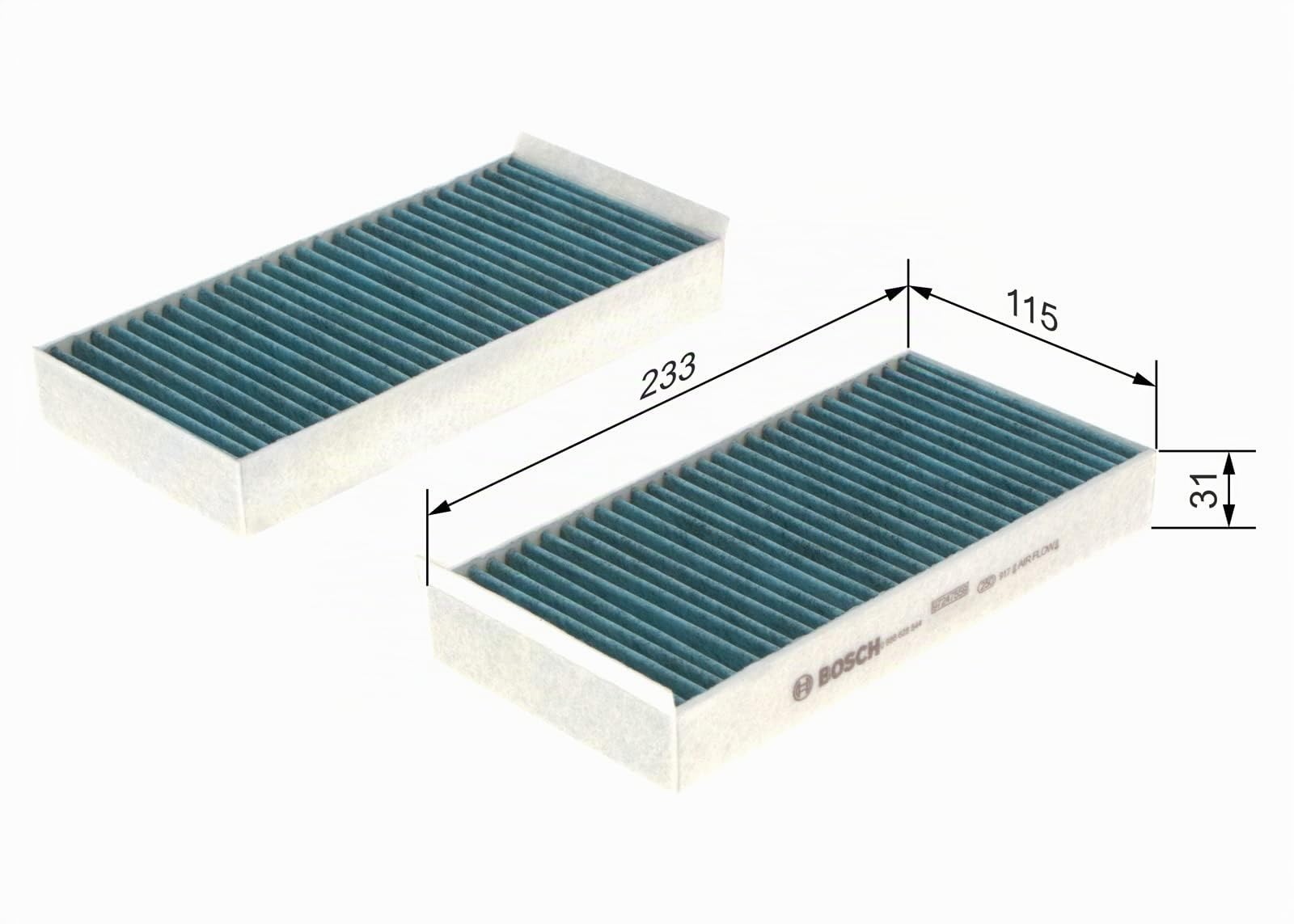 BOSCH Filtro, Aria abitacolo 0986628544 | Compatibile con: BMW 2 Active Tourer, 2 Gran Tourer, i3, X1, MINI MINI, MINI, CLUBMAN