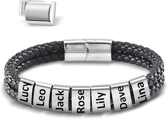 Fathers day Gifts 100% Natural Gemstone Bracelets for Men Women,Tiger Eye/Obsidian/Agate/Tibetan Beads 9.1mm-16.3mm Stretch Bracelet Gifts for Dad Gifts for Father Gifts for Husband Him