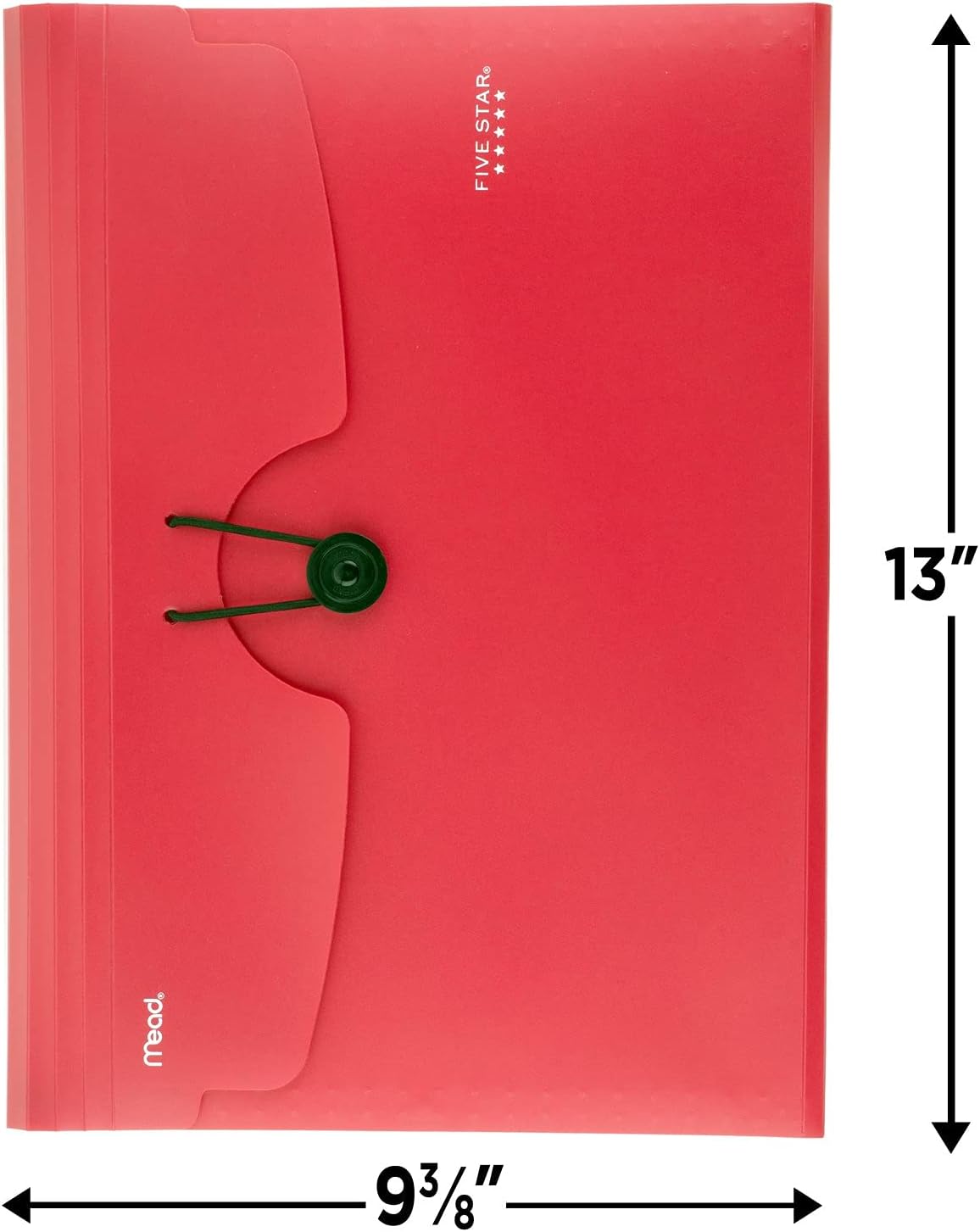 Five Star Organizador De Archivos Expandible De 7 Bolsillos, Carpetas De Plástico Expandibles Con Pestañas Personalizables Y Cubierta Transparente, Capacidad Para 11 X 8-1/2 Pulgadas, Cierre De