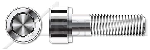 Miniatura 2 de 100 tornillos de cabeza hexagonal métrica, M4-0.028 x 3.937 in, DIN 912  ISO 4762, A4, acero inoxidable
