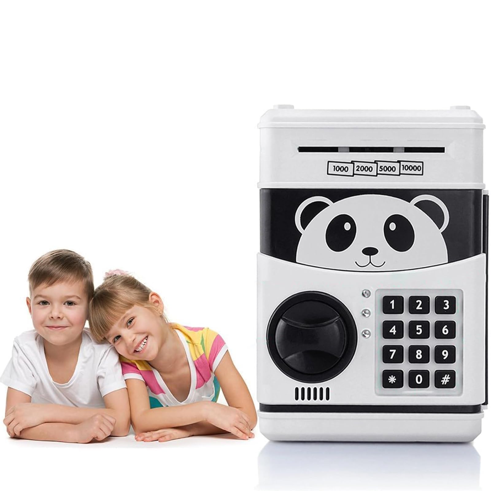 Password Money Pot ATM Password Piggy Bank - Electronic Coin Saving Pot  With Digital Lock For Kids Plastic Password Piggy Bank