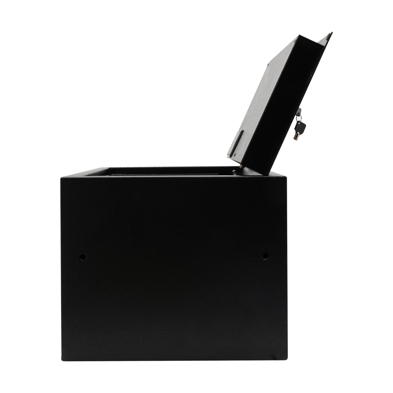 Cassaforte da 45 litri, cassaforte combinata, cassaforte in acciaio, resistente al fuoco, con sistema di allarme e chiavi di emergenza. Adatto per documenti, documenti A4, laptop, gioielli, nero, 38 x