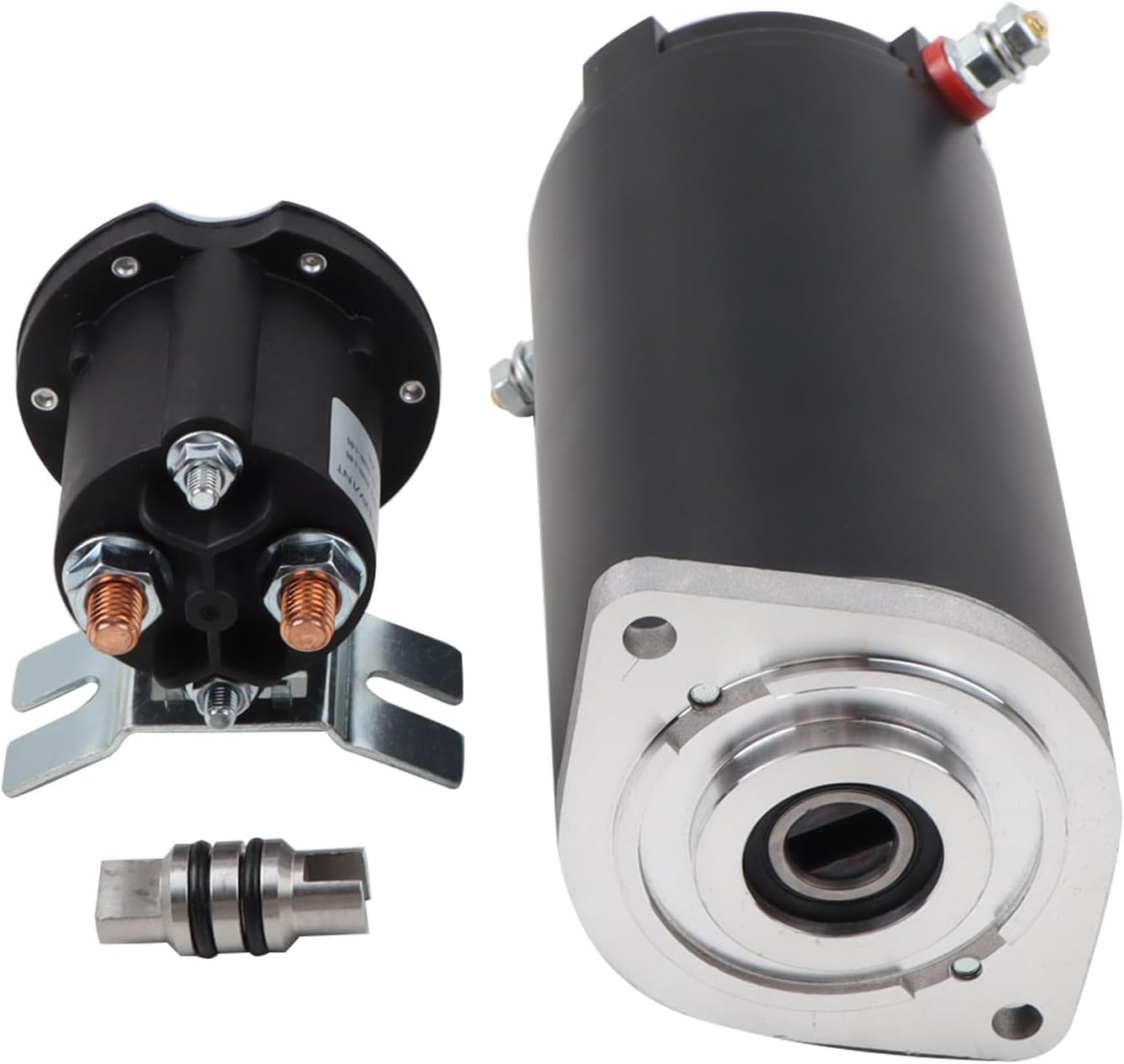 Hydraulic Pump Motor Compatible with Unidirectional Power Unit RV Leveling Systems 7.5 Height, Manual Drive Sealed Collar Coupling 286722 & Solenoid w/Bracket 684-1211-212, Replace 179327