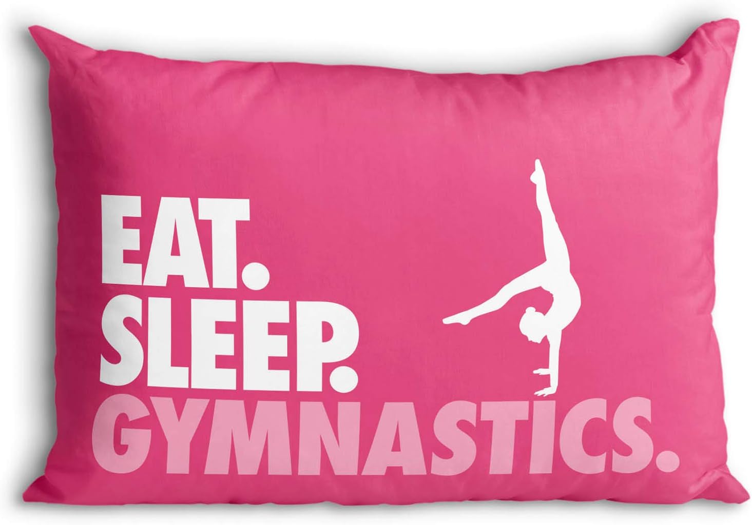 ChalkTalkSPORTS Eat. Sleep. Gymnastics. Pillowcase | Gymnastics Pillowcase Home Decor | Purple