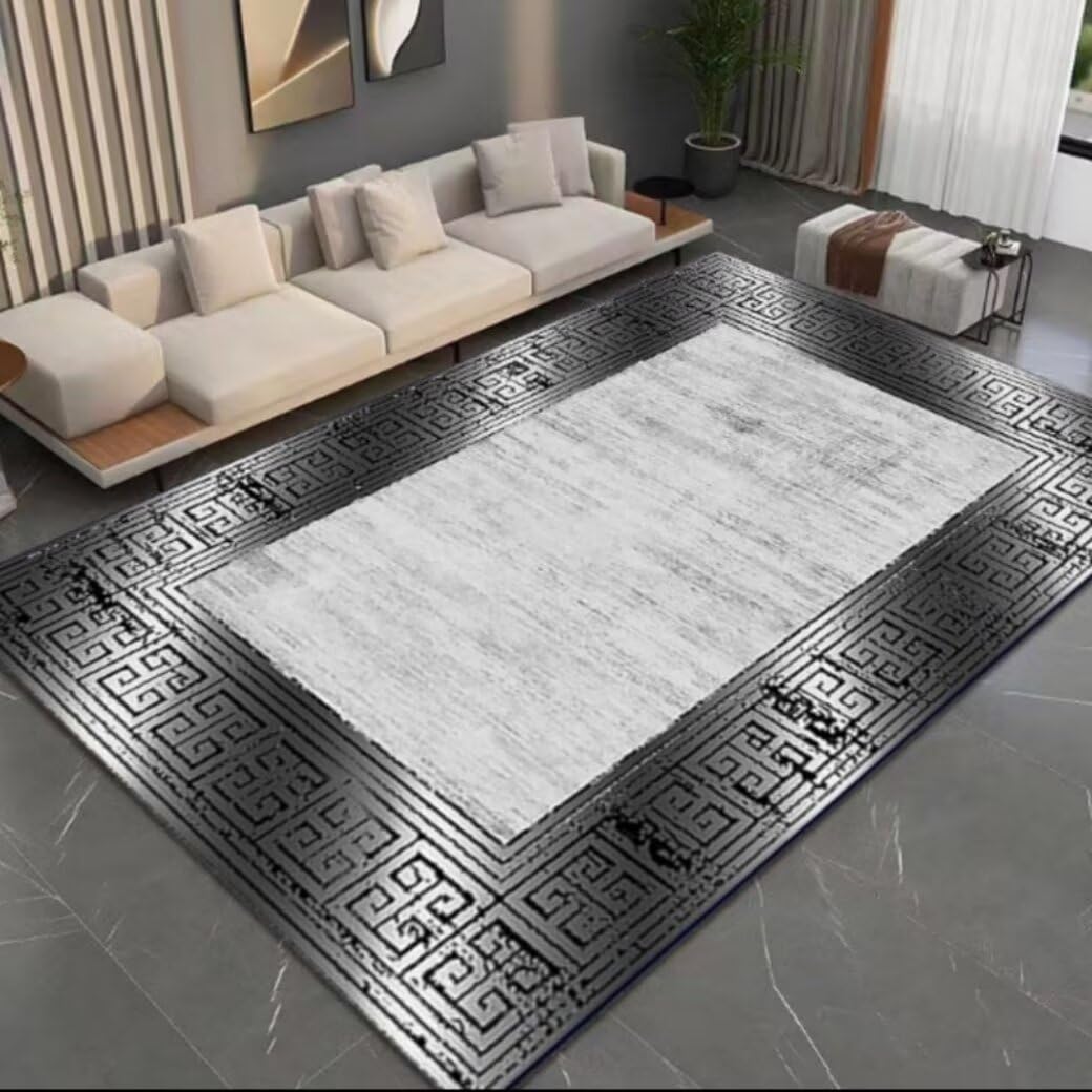 Tapis de sol antidérapant bleu 180x250 pour chambre et bureau