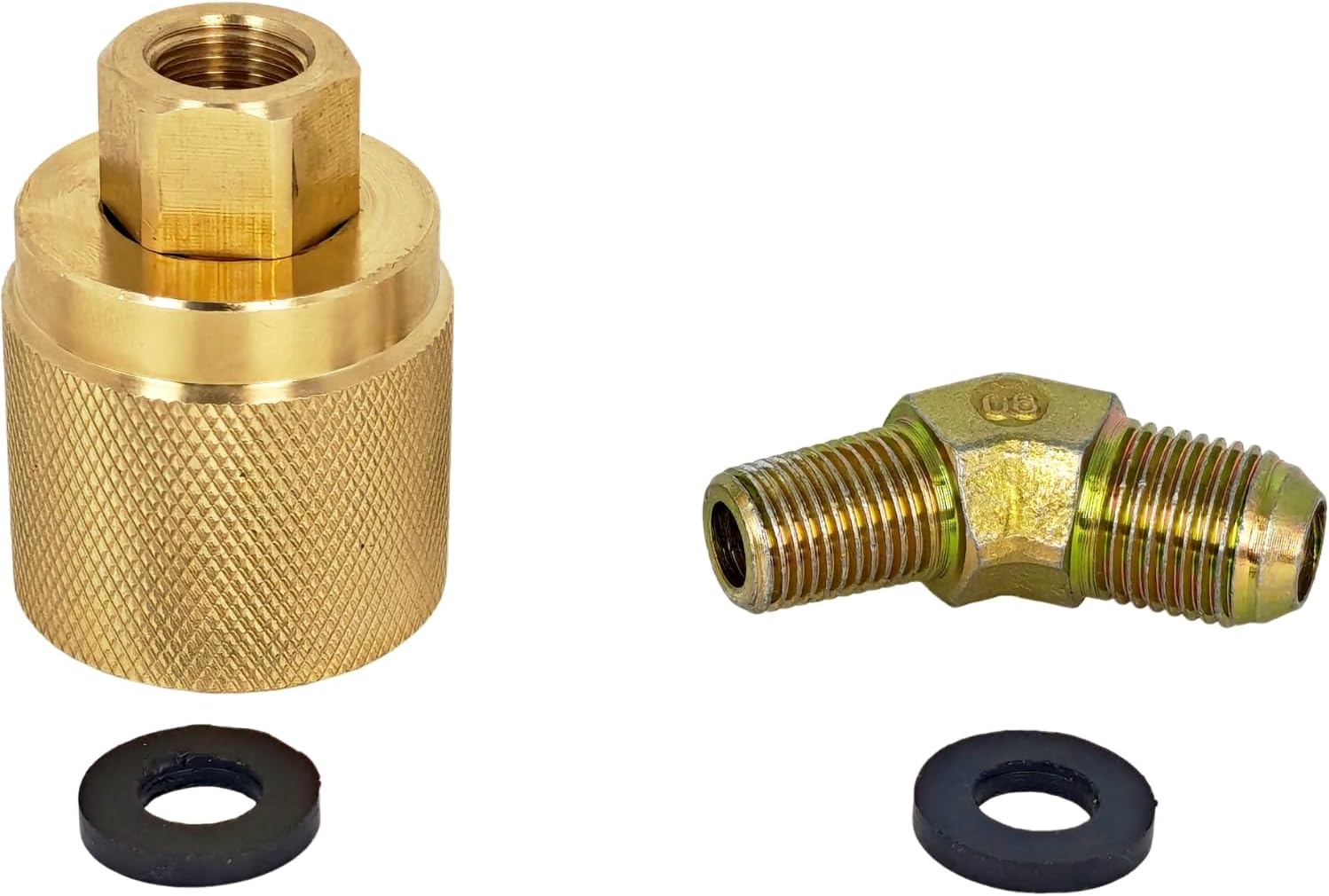 EZROAD 18" LPG Propane Hose w/Female Tank Connector for Forklift Crimped Spiral 18 inch Forklift Propane LPG Female Tank Connector Crimped Spiralc