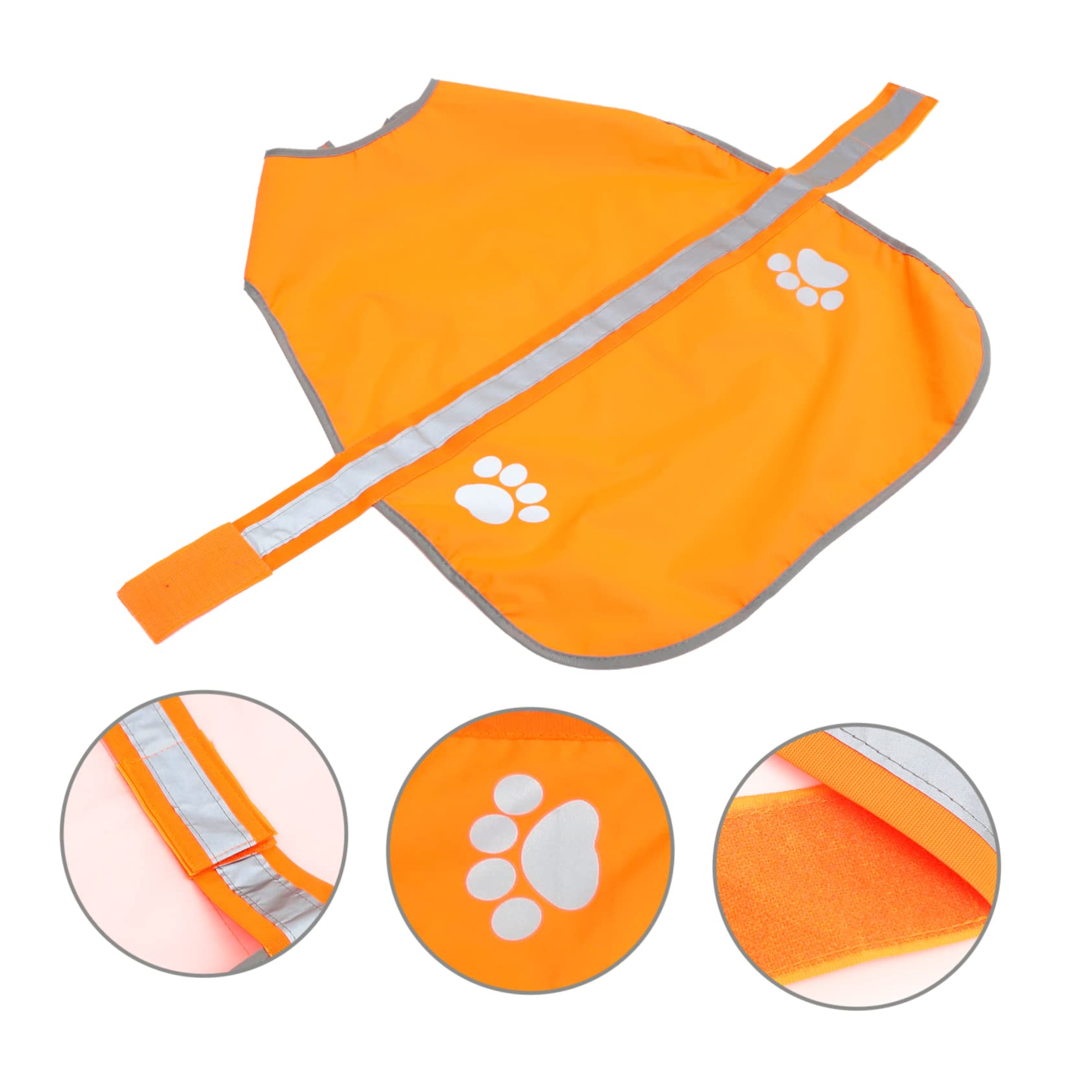 FRCOLOR 3stücke Hundeweste Mit Reflektierenden Elementen Fluoreszierende Anpassbare Hundeweste Für Outdoor-aktivitäten Sichtbarkeit Und Für Kleine Hunde Wasserdichtes Oxford-Material