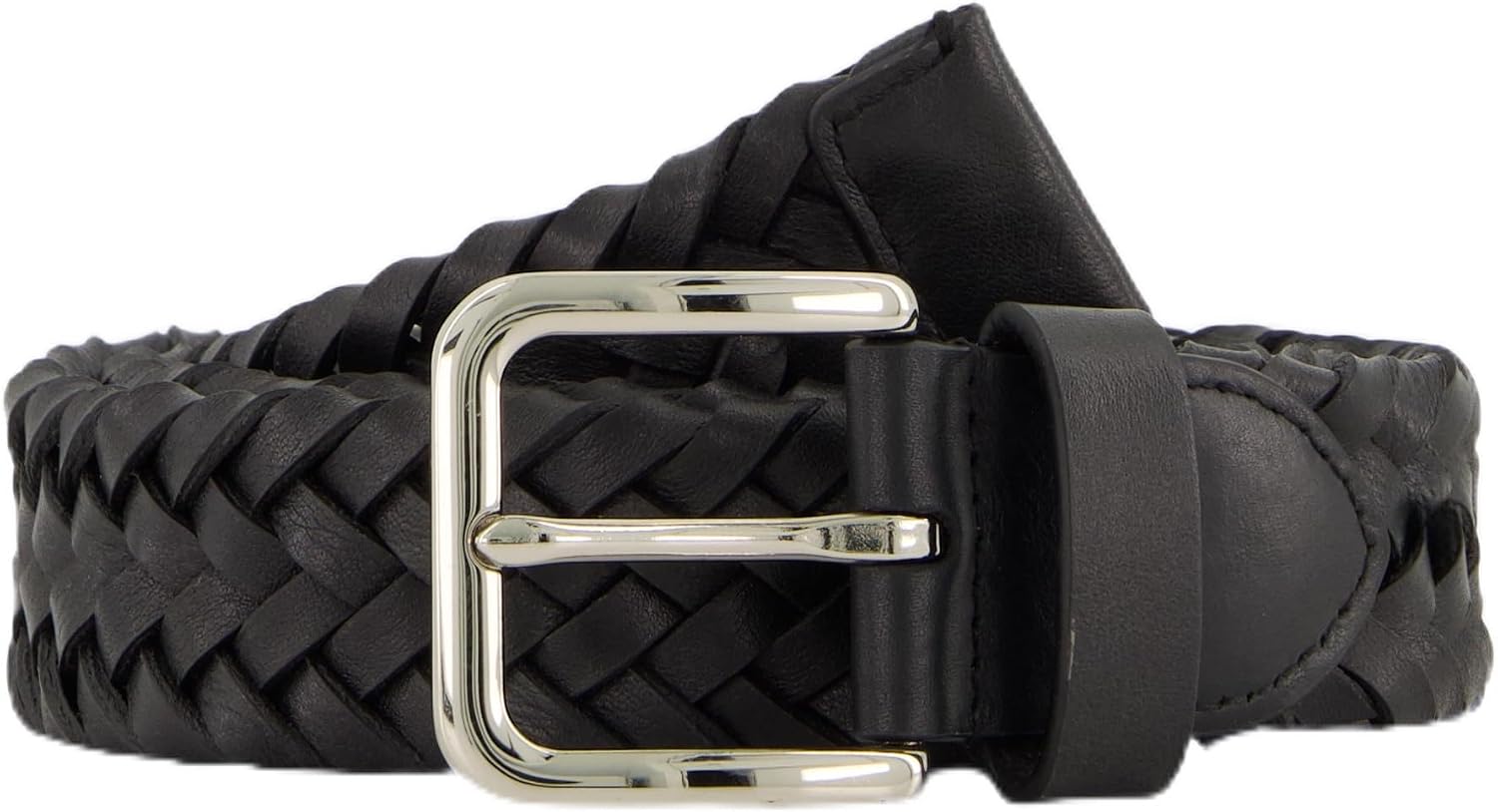 Vince Men's 35mm Alex Woven Leather Belt