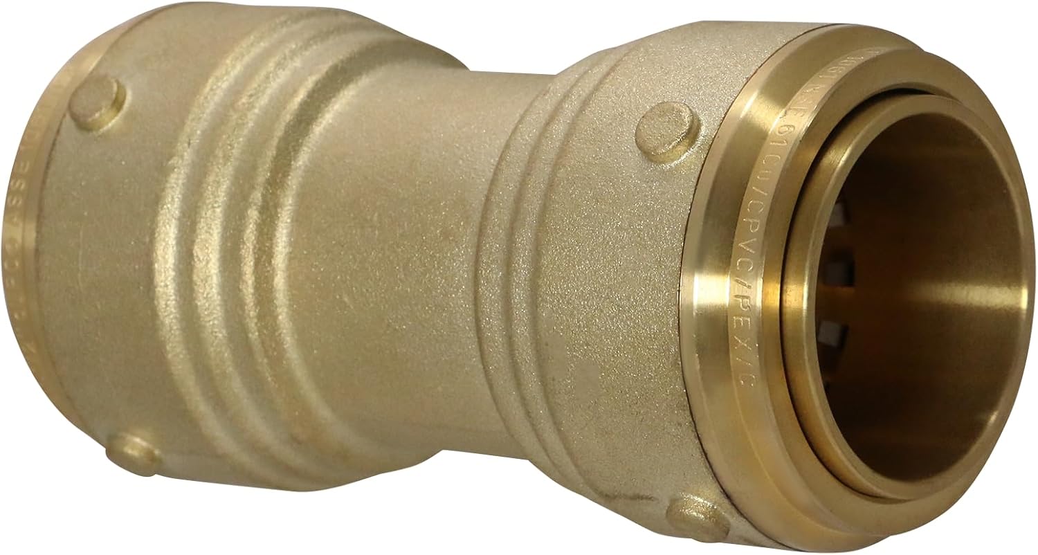 XFITTING 1-1/2 in Push Fit Coupling, 1-1/2 in Push To Connect Coupling, 5 Pieces