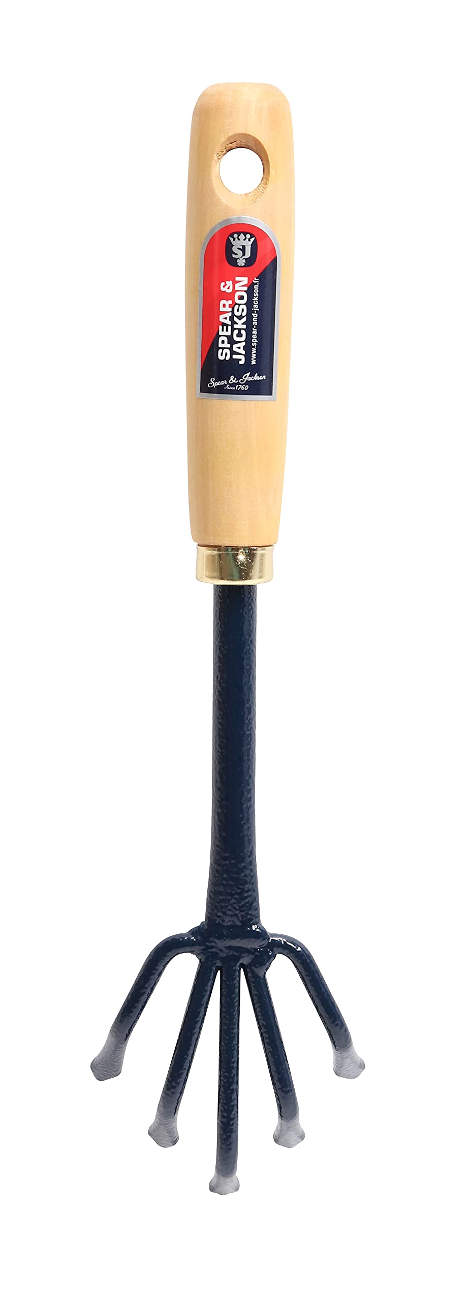 Spear & Jackson 50590 Griffe à Fleurs 5 dents manche Bois