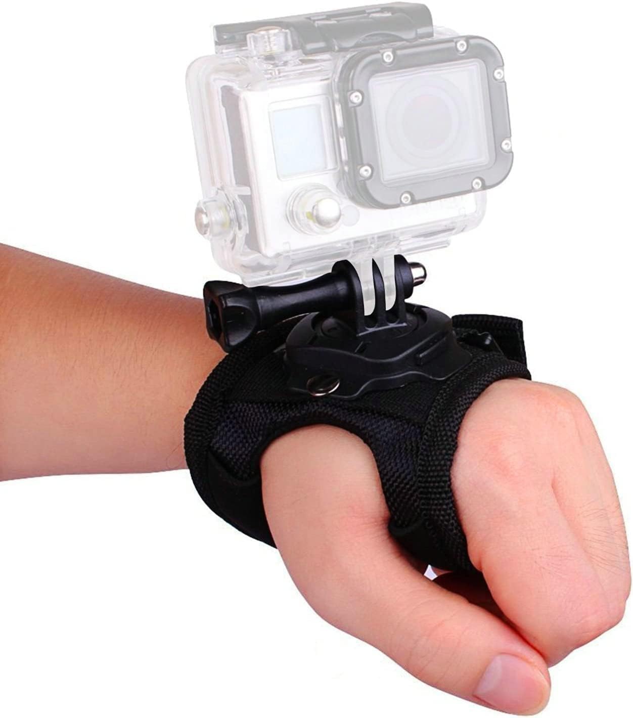 Action Pro 360 Degree Rotation Wrist Strap Mount Compatible with GoPro-13/12/11/10/9/8/7/6/5/4/3+/3/SJCAM/Yi/DJI/Insta 360/Eken Action Camera-image-35