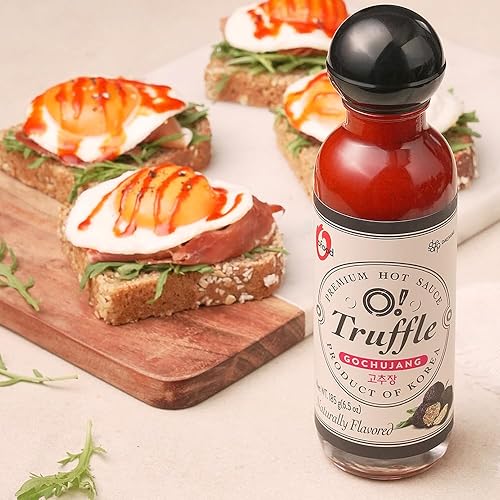 Miniatura 5 de O'Food O! - Salsa de trufa, salsa picante premium, con sabor natural con trufa negra 100% italiana, sin jarabe de maíz, sin MSG añadido, sin gluten