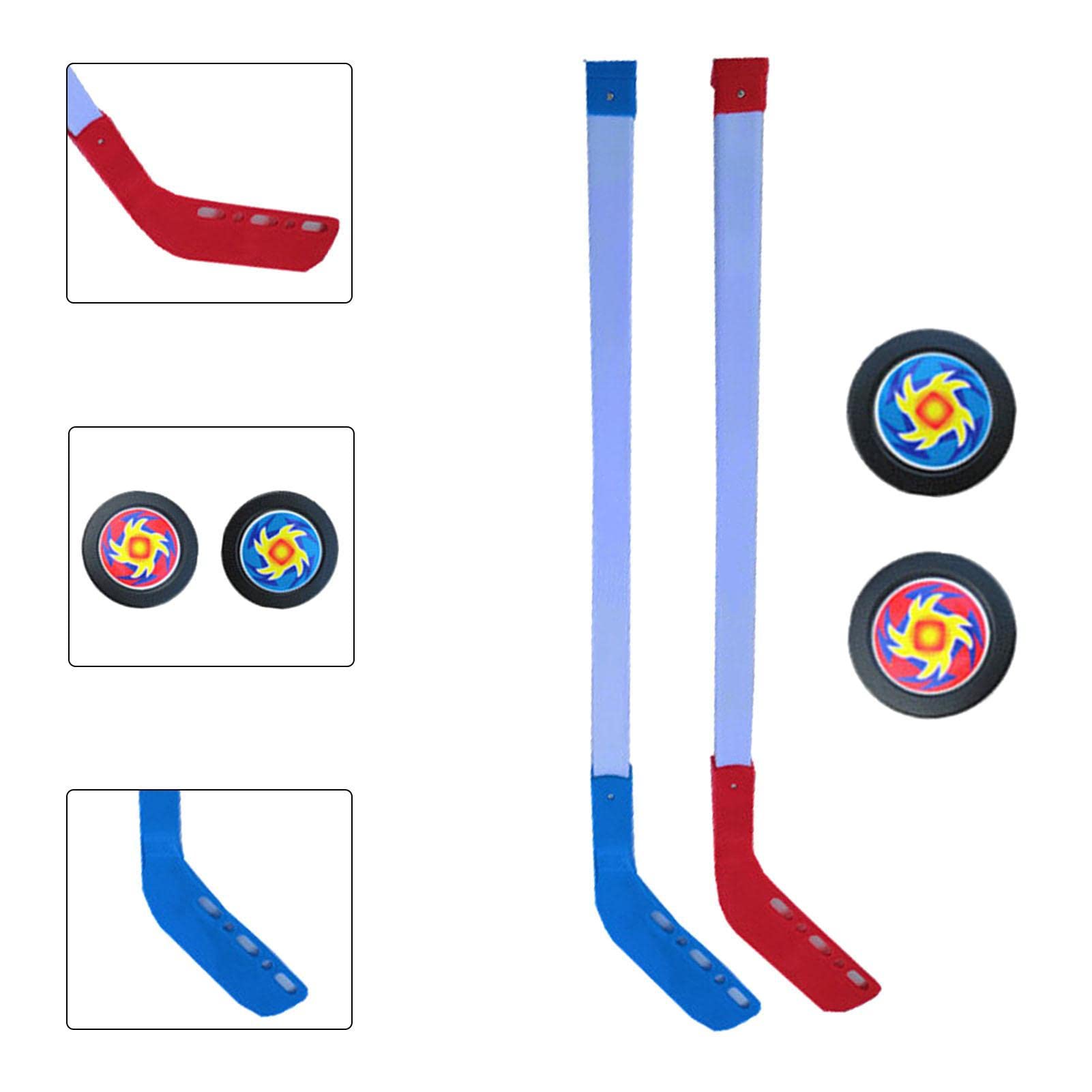 Ensemble de Crosses de Hockey de Rue pour Enfants - Bâtons de Hockey avec Balle - Ensemble de Démarrage