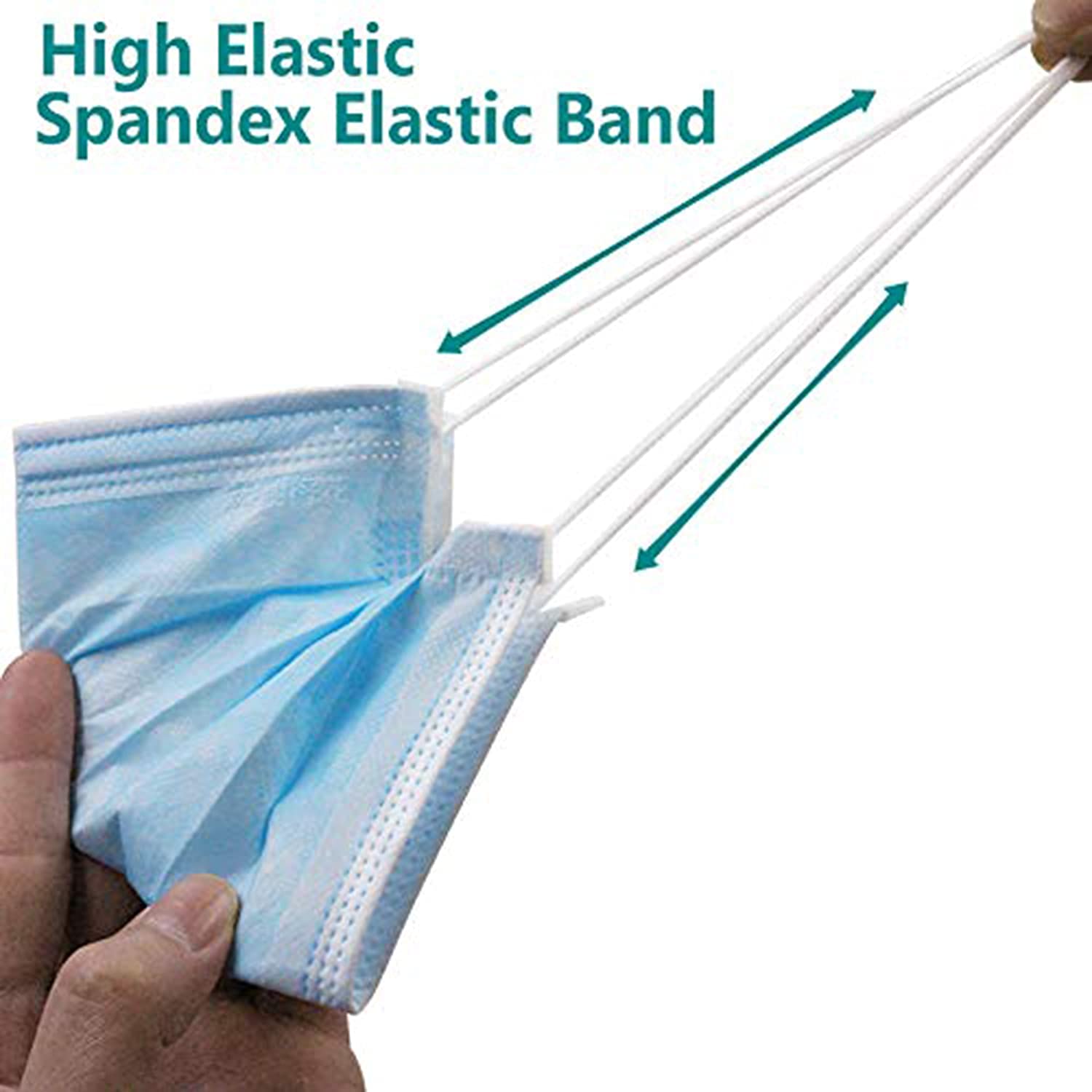 DME SALES 3 ply Disposable Face Masks with Ear loop - Pack of 100 Pieces β 3 layer, Breathable and Protective masks for Personal Care 1