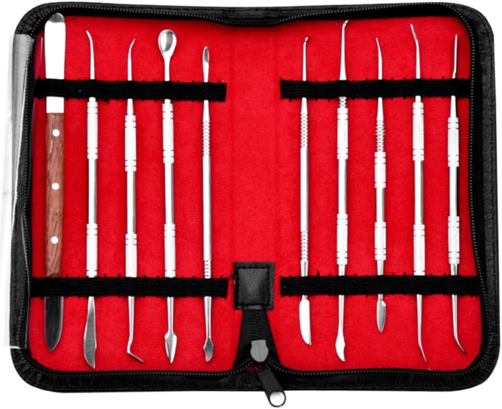 Hycy® 10Pcs Dental Lab Equipment Wax Carving Tool Sets Carve Clay