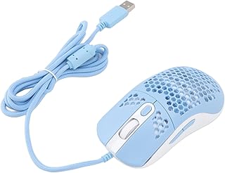 Elprico Wired Customisable Gaming Mouse,12000DPI 6 Level Regulable Type C Gaming Mouse,RGB Mouse for Tablets (Blue)