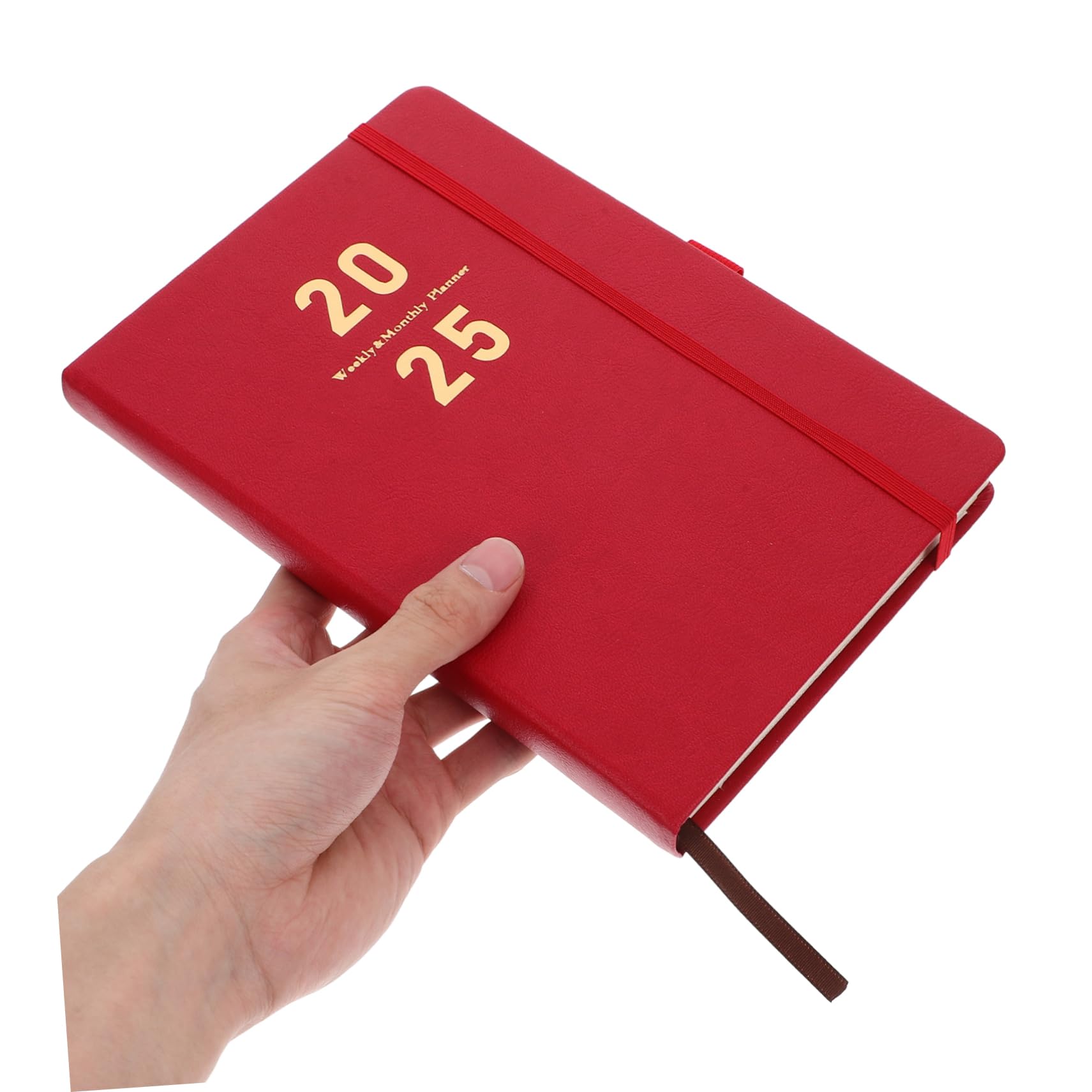 Grazioso taccuino, taccuino personalizzato, agenda 2025 Il taccuino Libri for bambini Taccuino Agenda Libro Agenda scolastica Agenda Agenda Libro(Red)