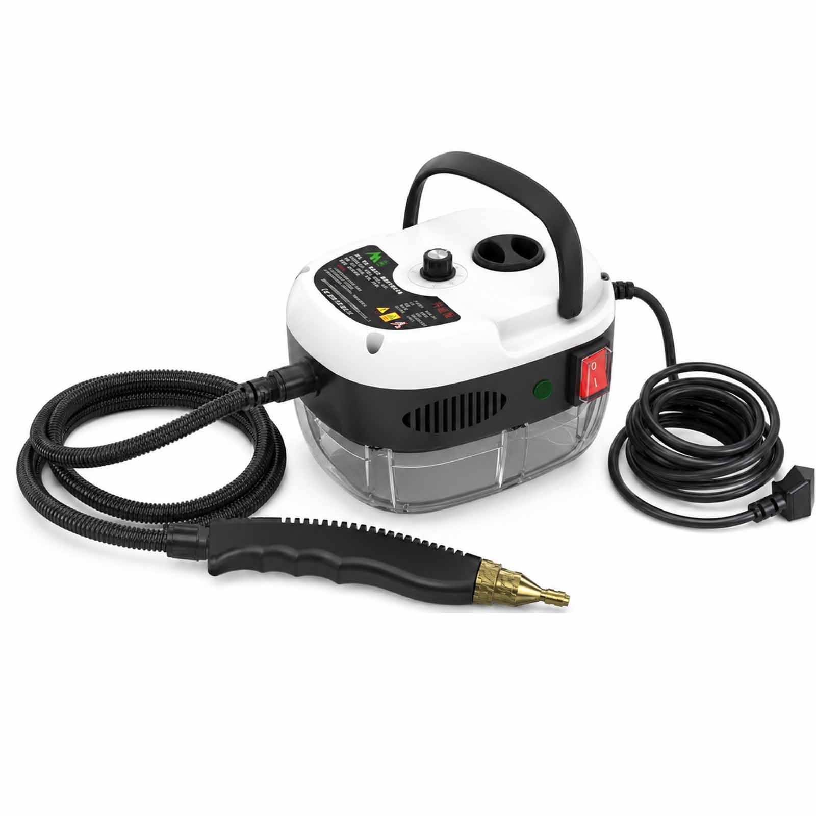 Pulitore A Vapore Portatile Da 2500 W Per La Casa | Macchina Per La Pulizia A Vapore Ad Alta Temperatura Con 3 Testine, Riscaldamento In 10 Secondi, Vapore A 3 Bar, Portata Di 4,7 M