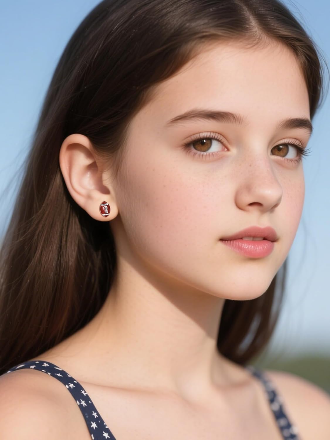 Dreamboat Sports Ball Stud Earrings for Women 925 Sterling Silver Hypoallergenic Volleyball Basketball Soccer Baseball Football Jewelry Gifts for Sports Fan Sport Lovers - Image 5