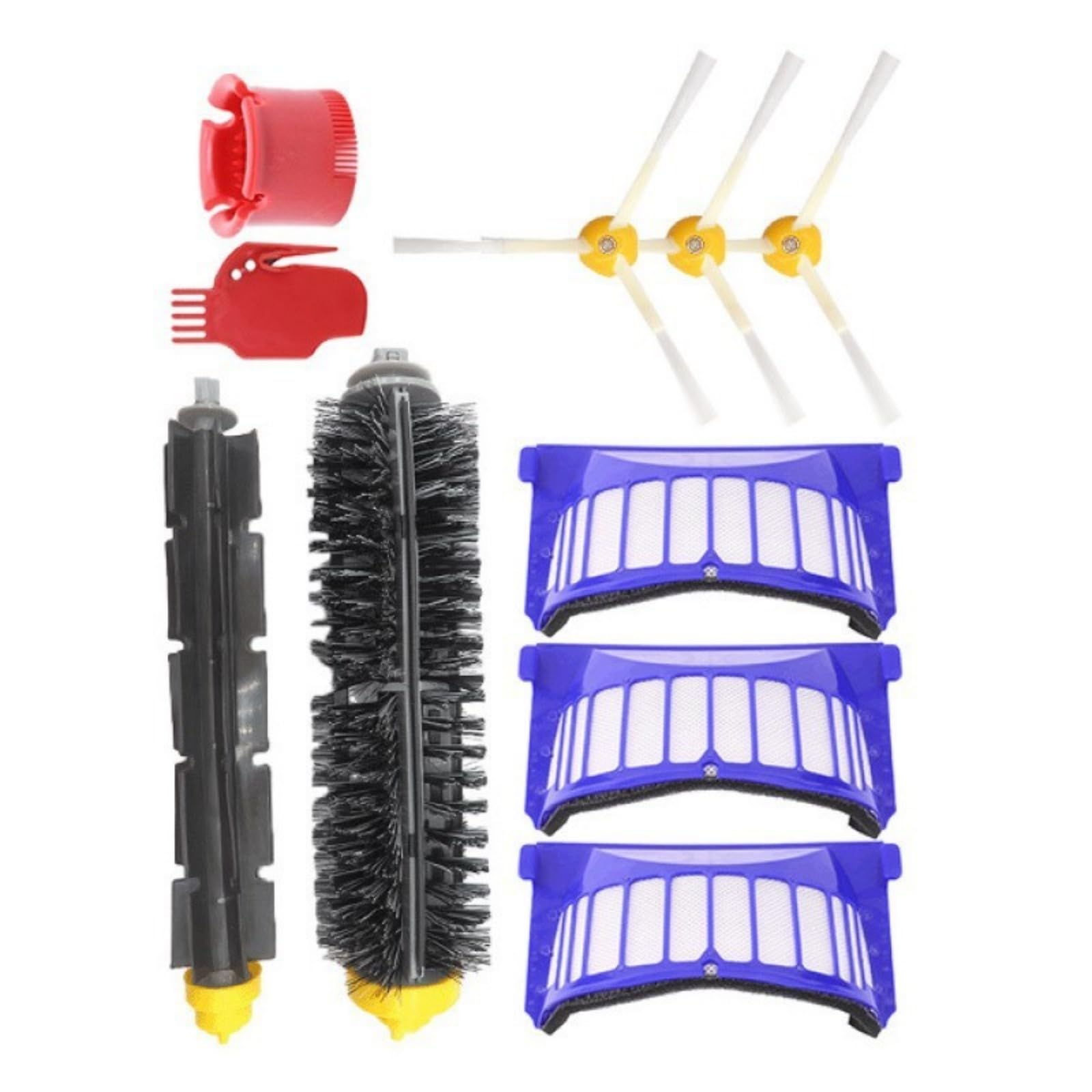 HGENAHGTF Vacuum Brush Set Consistent 600 Models 3 Sieves 2 Side Brushes Encompassed Set Replacement