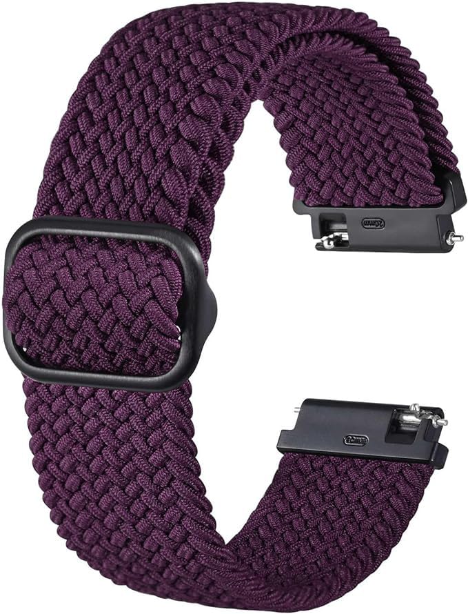 ARTMU� Nylon Elastic solo loop band, 20mm braded adjustable strap breathable Sport Replacement Watch Strap Men - Women (20mm, Maroon) (B0BR1F8Z8Q) Amazon Price History, Amazon Price Tracker