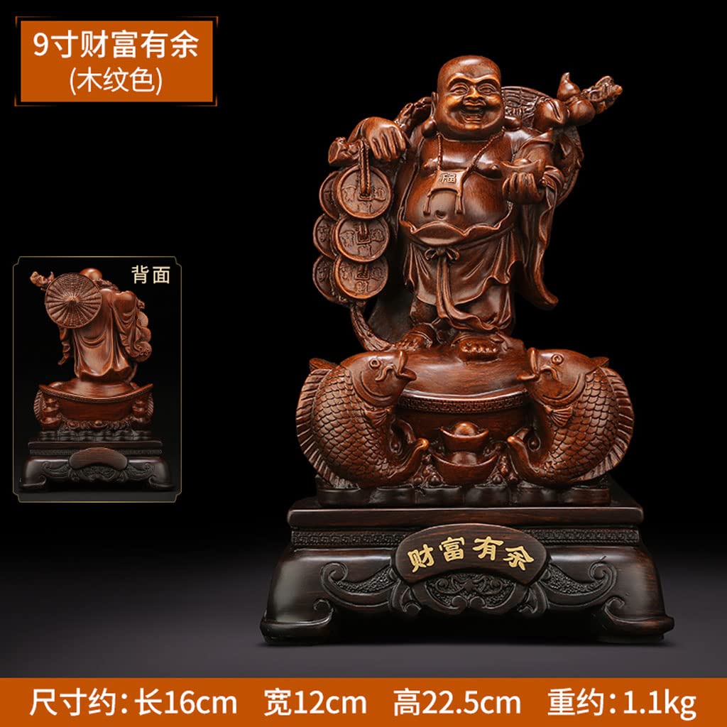 Amazon｜布袋様の置物 高さ22.5cm 樹脂製 七福神 置物 布袋 仏像 布袋