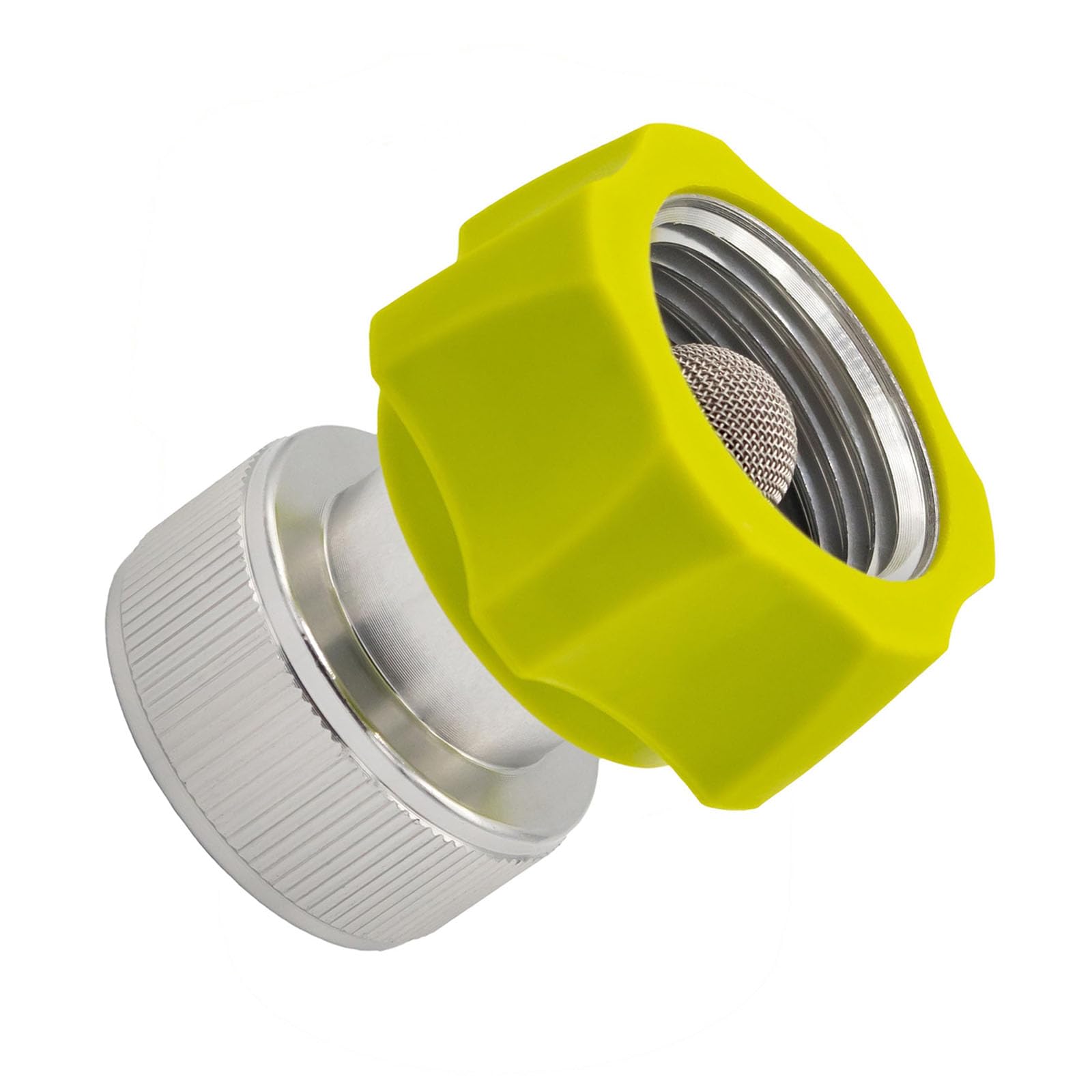 Rgybao Light 3/4" Stainless Steel Hose Adapter For Pressure Washers Secure Threaded Connection Multipurpose Stainless Steel Hose Adapter For Pressure Washer