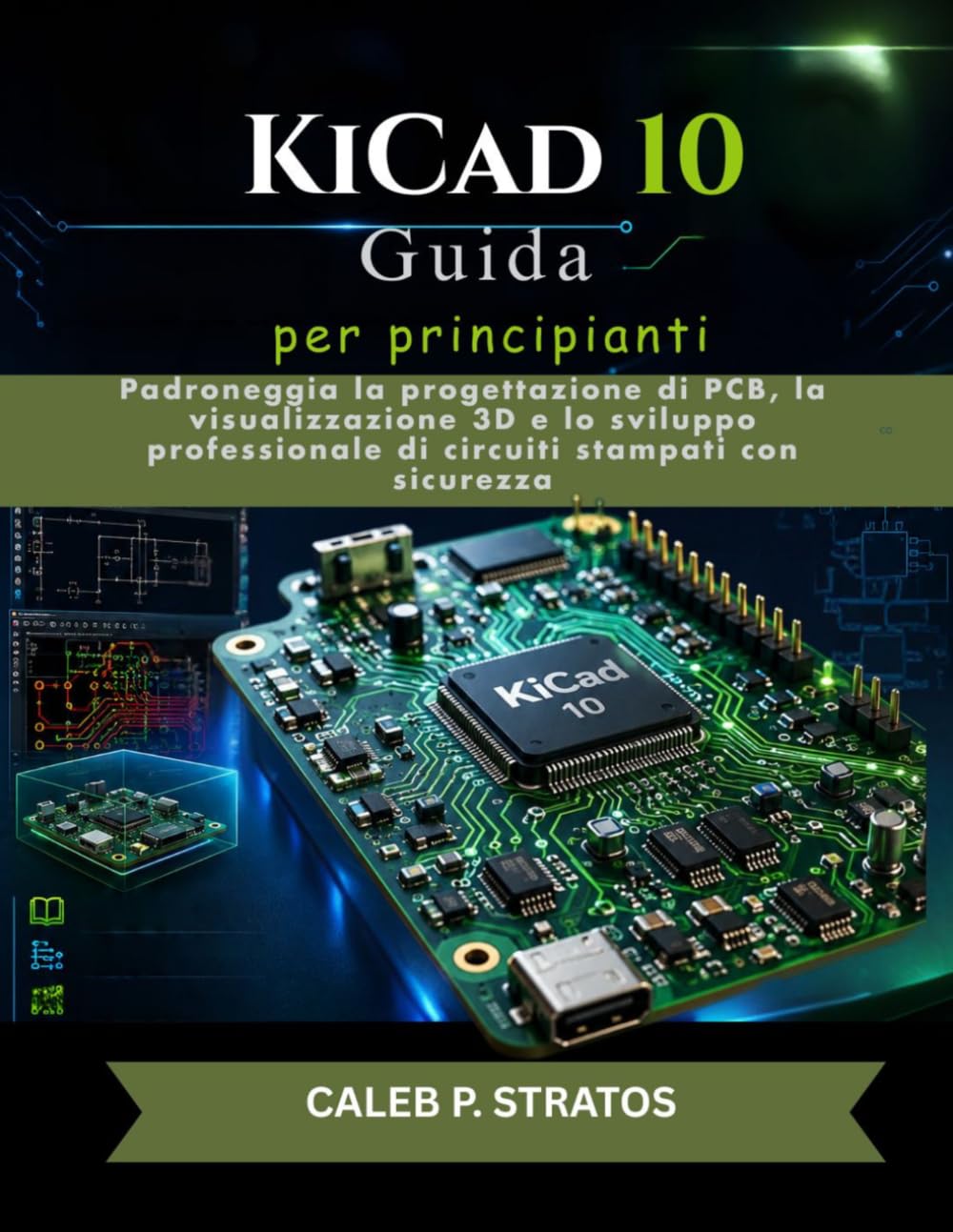 KiCad 10 Guida per principianti: Padroneggia la progettazione di PCB, la visualizzazione 3D e lo sviluppo professionale di circuiti stampati con sicurezza