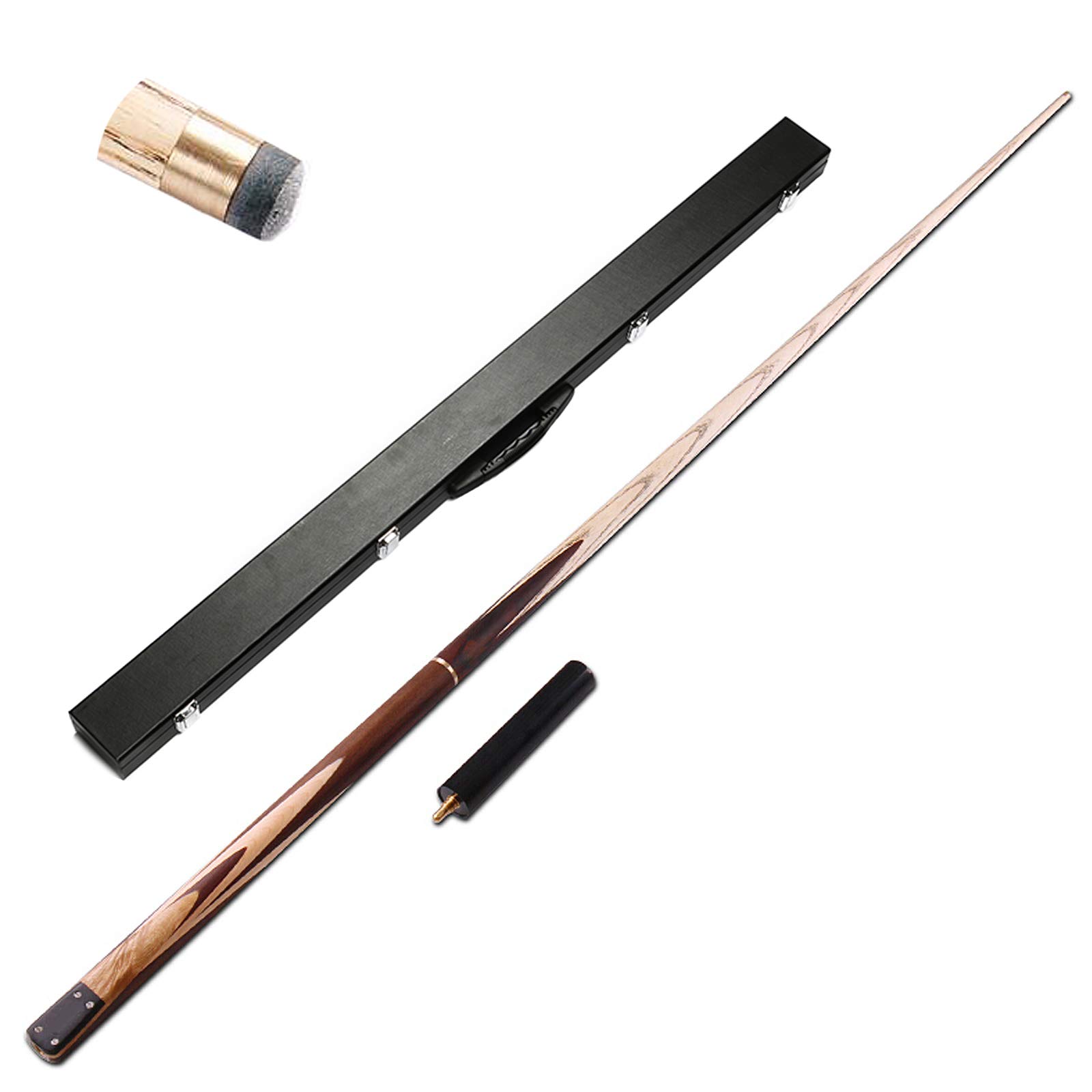 JTLYPool Cues Sticks, Handmade 3/4 Piece Snooker Cue, With Cue Case And Extension, Pool Stick For Games And Sports Expert,Well Balanced, Straight Shaft