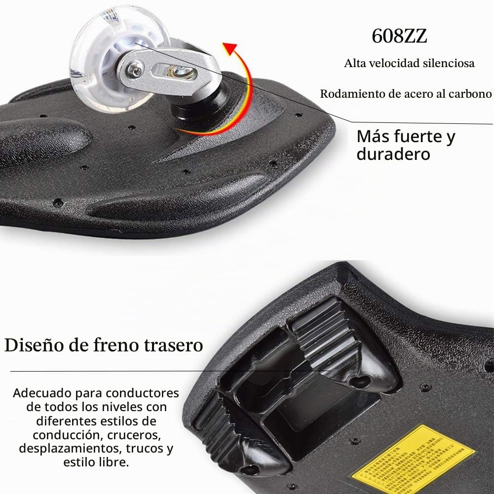 Waveboard Niños Street Surfing Caster Torsion Monopatín Doble Ruedas Luminosas