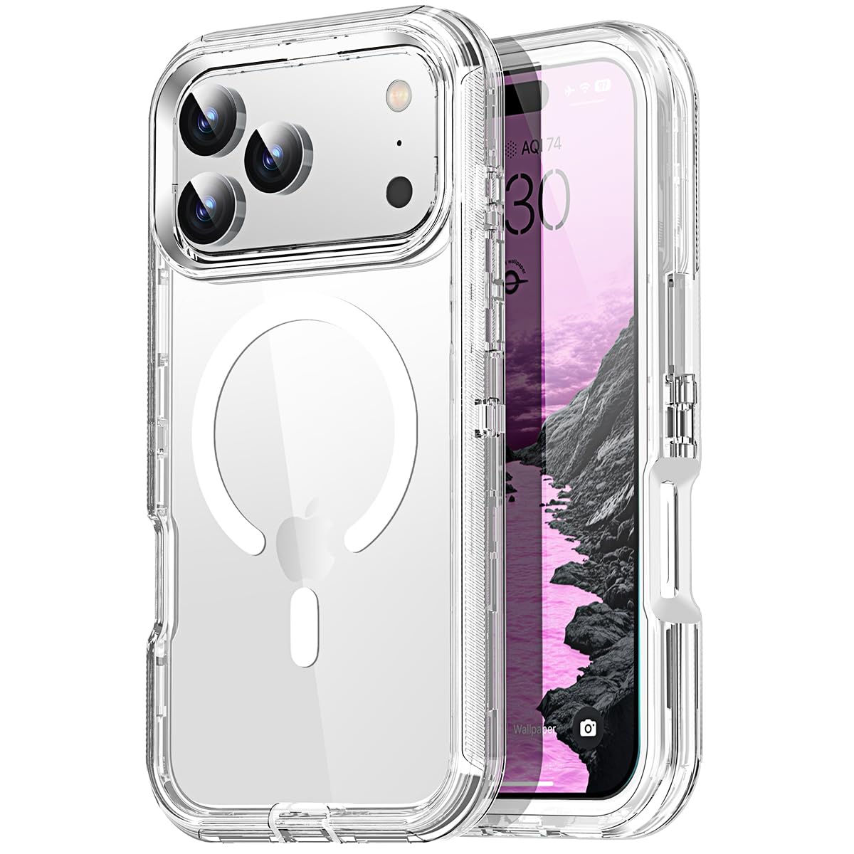 Amazon.com: AICase for iPhone 17 Pro Max Case Clear Compatible