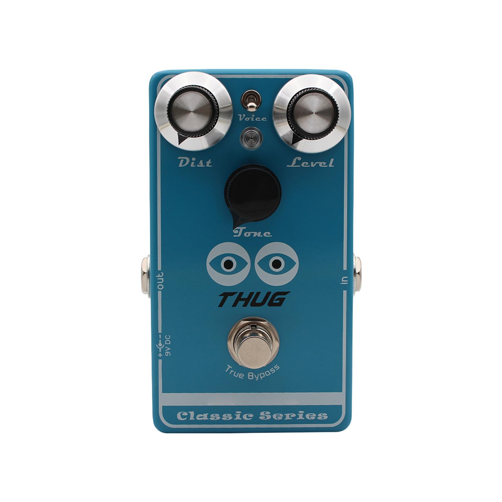 Walmeck Thug High Gain Distortion Effets de Guitare Pédale Simulation Sonore Puissante Bleu