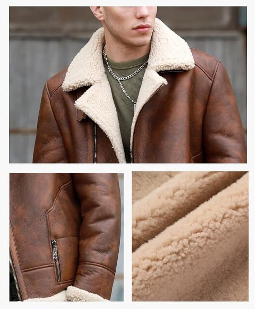 ブラーミン ラビットファー×レザー ジャケット（38）ブラウン 冬