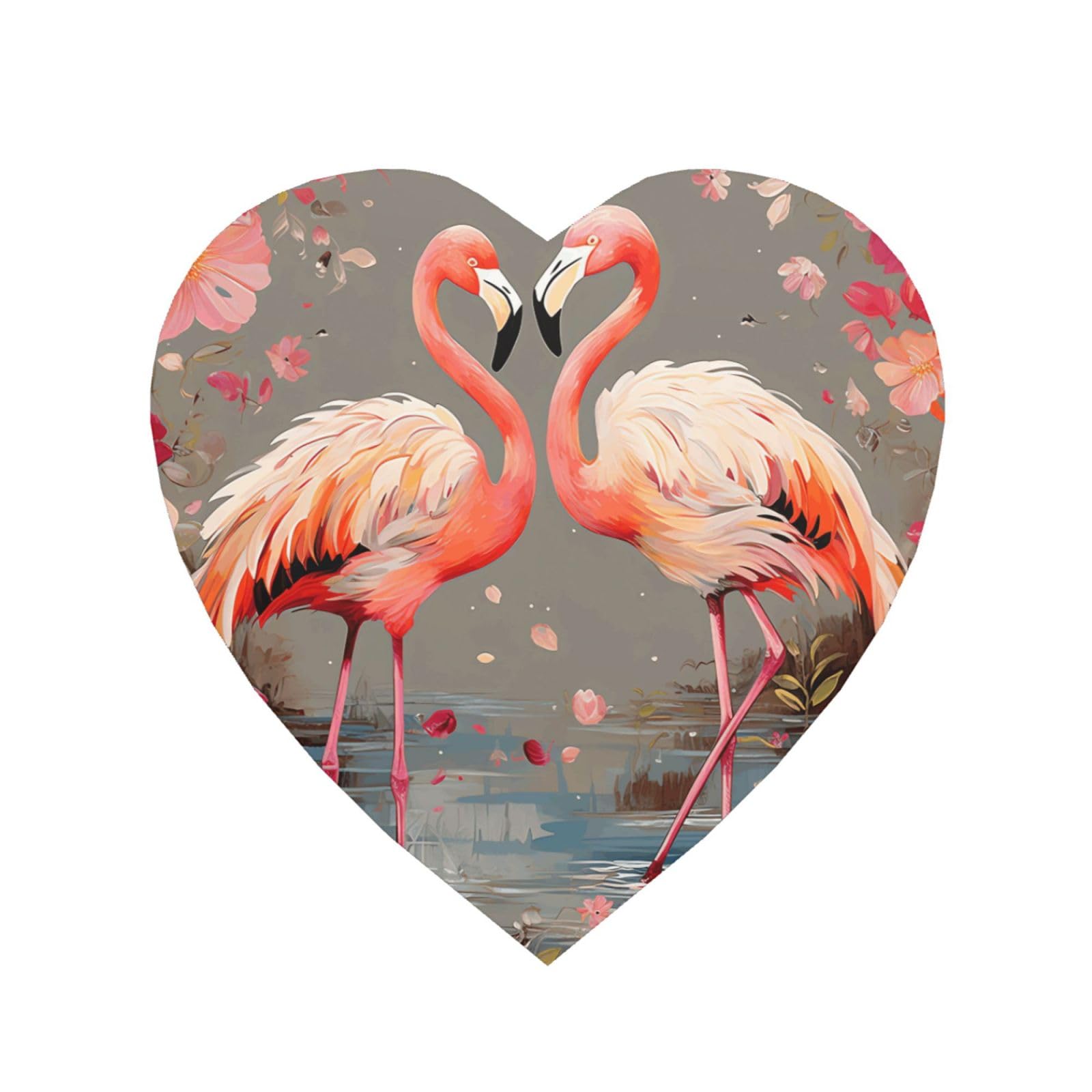 Flamingos and Flowers Fridge Magnets Cute Strong Refrigerator Magnets Fun Magnet for Locker Office Whiteboard Decor, Door Magnets Decorative Magnetic Stickers for Home Decor