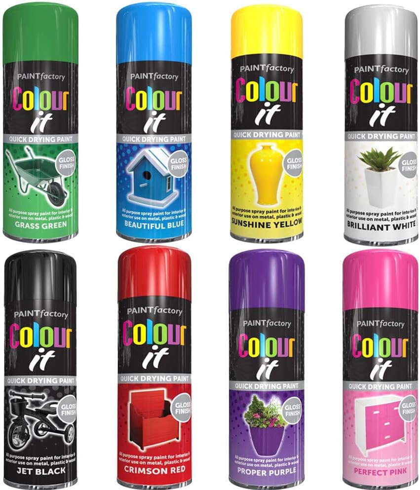 Classic Signature 8 Can Mix Color Gloss Finish All Purpose spray