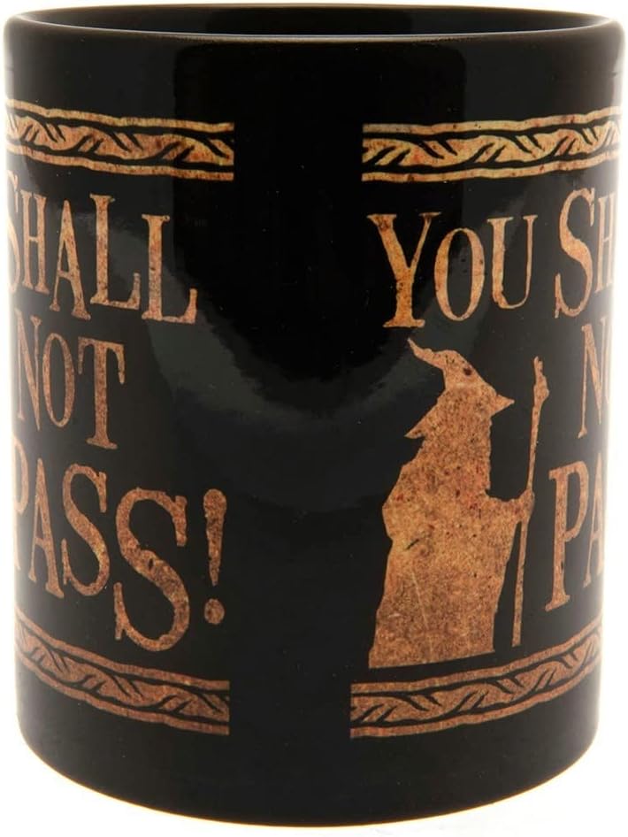 Pyramid International The Lord of the Rings (You Shall Not Pass) 11oz/315ml Black Ceramic Mug image 3