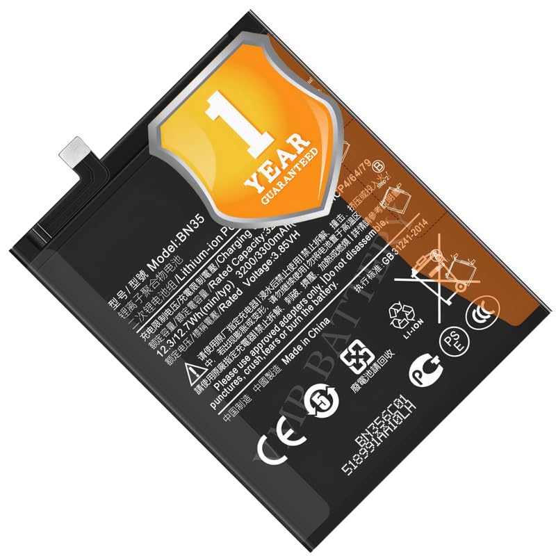 Image of Original BN35 Battery Compatible for Xiaomi Redmi 5 (MDG1, MDI1) - (3300mAh) - 1 Year Warranty K7