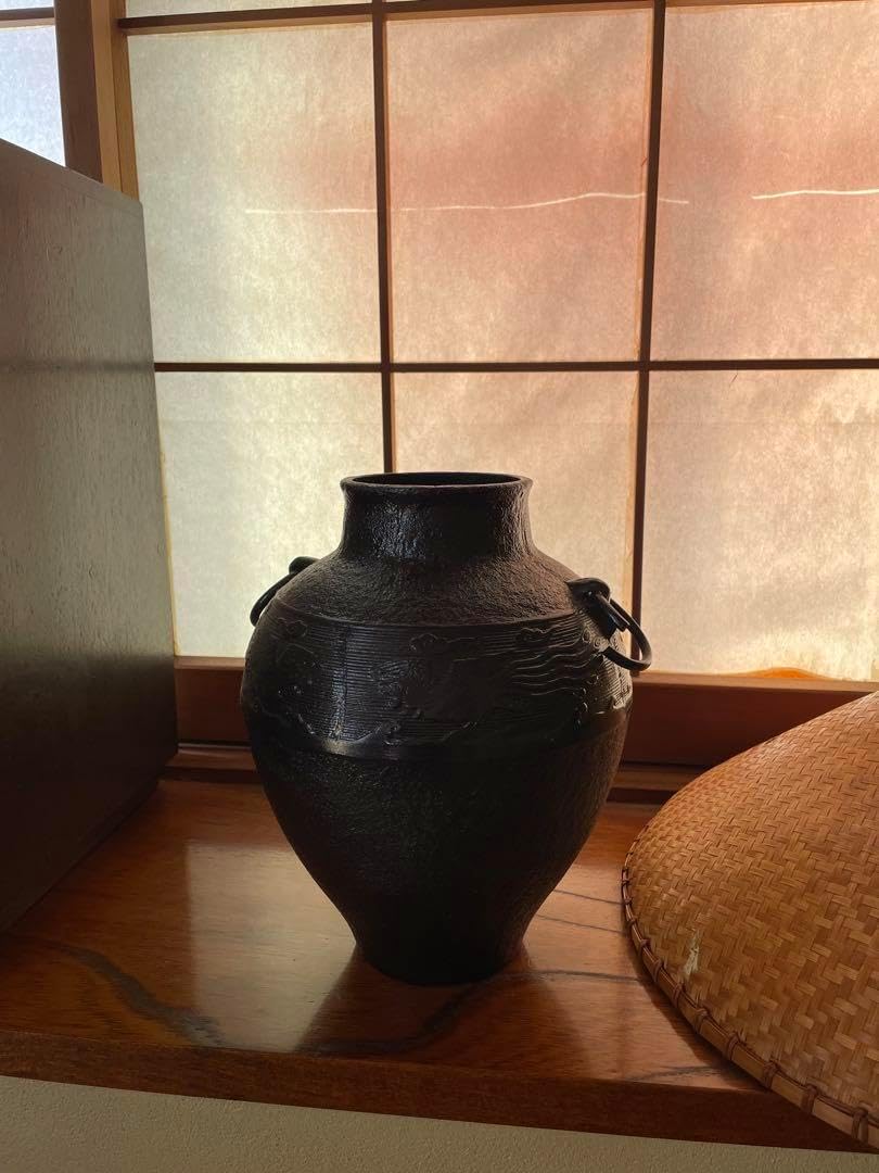 御茶道具 青磁輪華 夏の茶碗 市川廣三 お薄 青白磁 中国南宋 ※海外発送