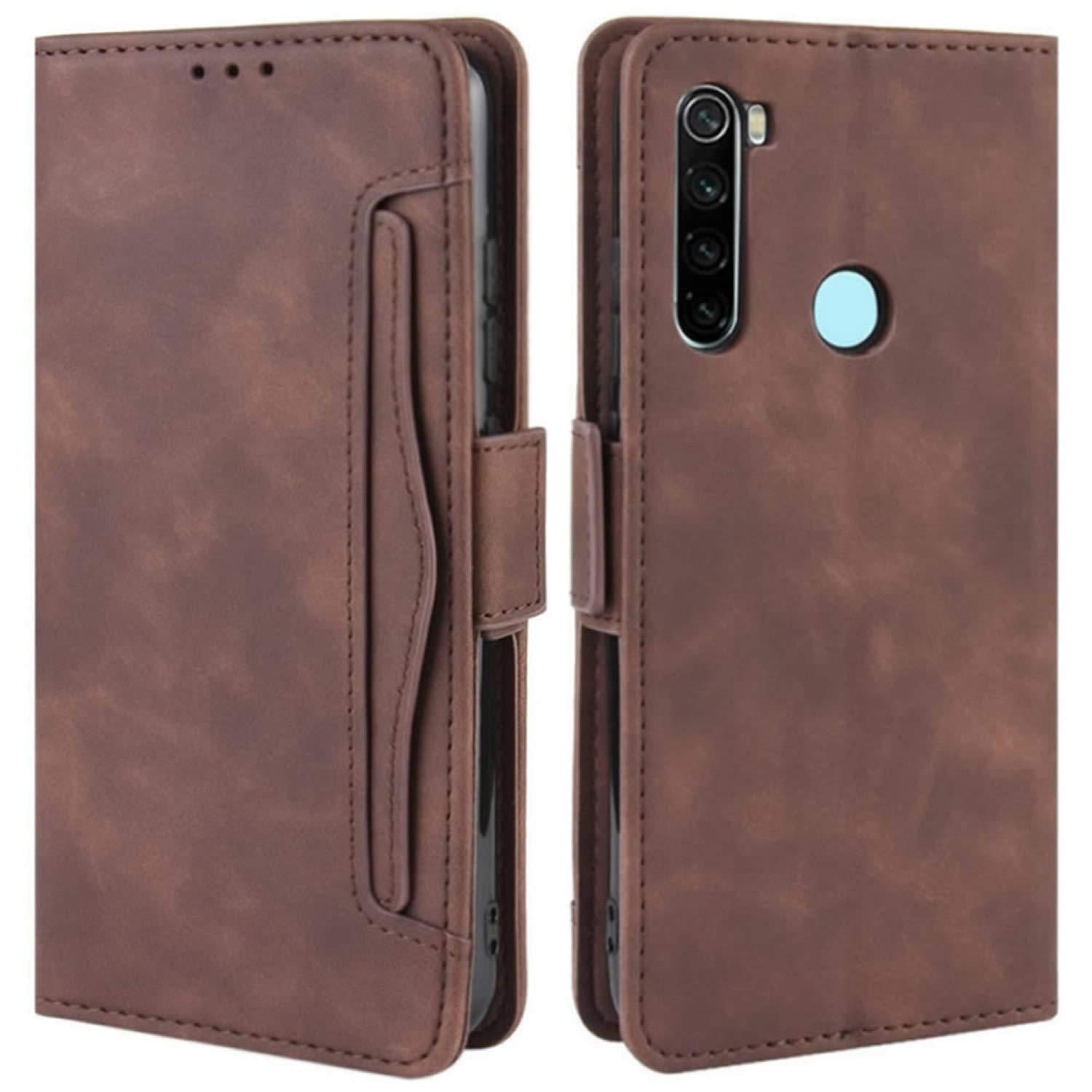 Cover Portafoglio Con Stampa Leopardo Per Xiaomi Redmi Note 8 (2019 E 2021) – Custodia Magnetica Con Porta Carte