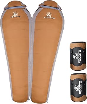 Amazon.co.jp: 【YOGOTO】 ダウン 寝袋 冬用 マミー型 シュラフ 600FP