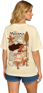 JUNEBERRY® 100% Pure Cotton Oversized Baggy Fit Official Disney Merchandise Cool & Goofy Graphic Printed T-Shirt for Women... Price In India