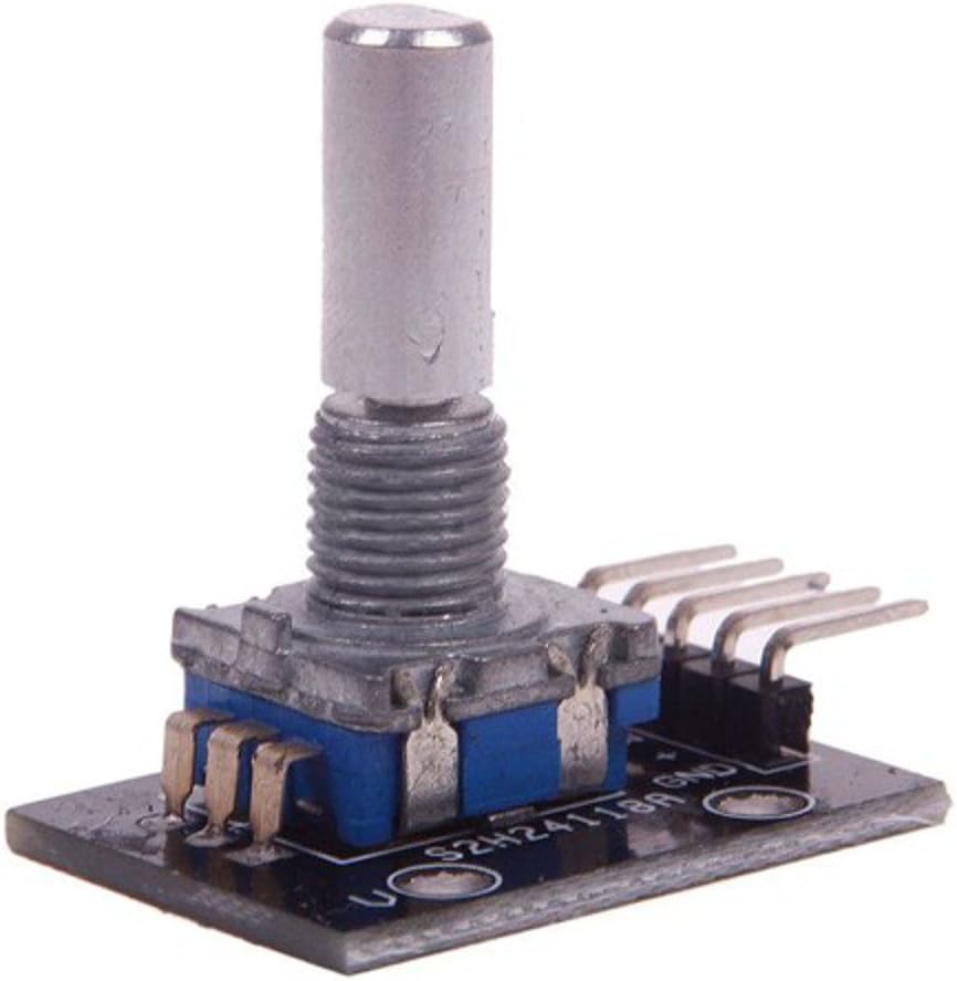 Optimus Electric Rotary Encoder Module for Arduino with Unlimited Rotation Count Potentiometer Replacement Used to Measure Motor Rotation and as Wheel Controller Knob from