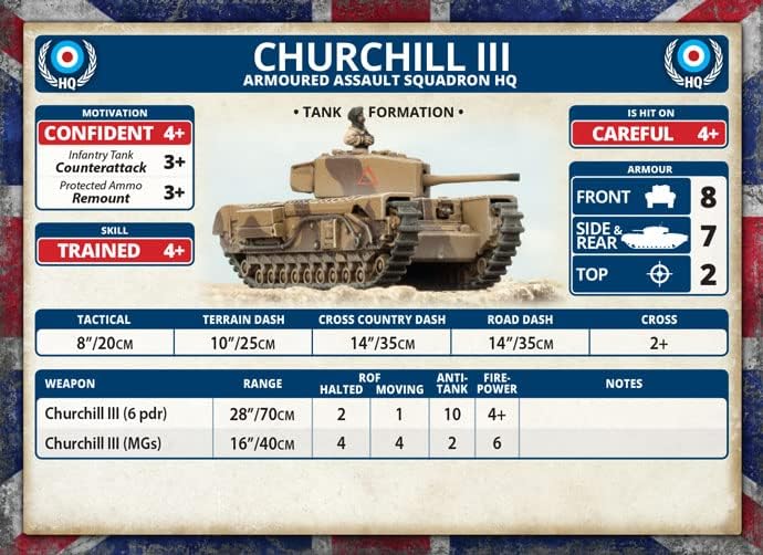 Miniatura 8 de Flames of War British Churchill GC - Tropa de cañón (guerra media) BBX67